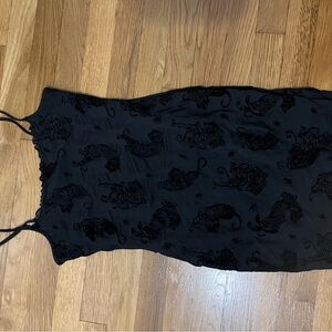 Black Dress with Tiger Pattern